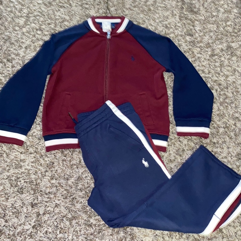 Boys Ralph Lauren sweatsuit.